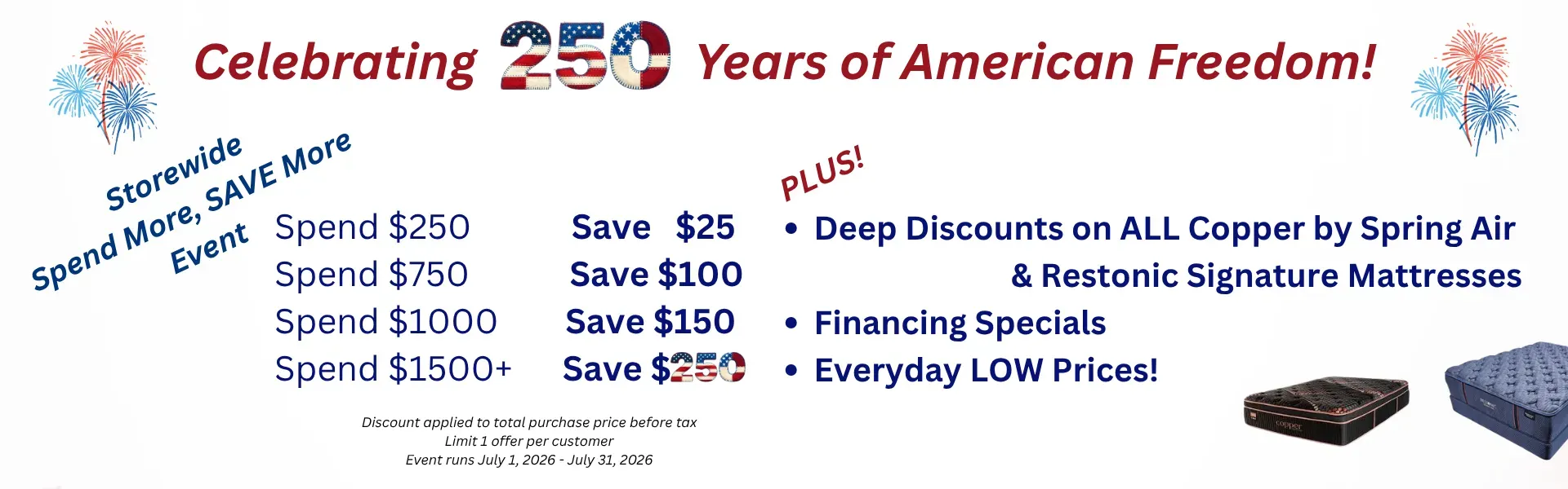 4th of July Sale